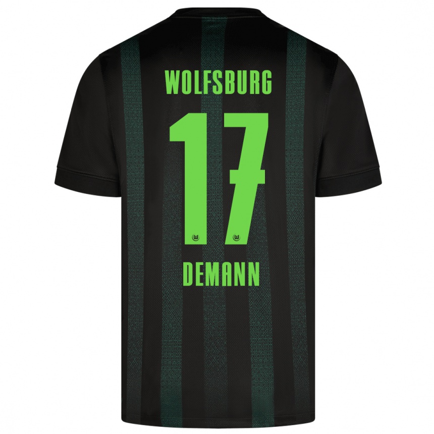 Hombre Fútbol Camiseta Kristin Demann #17 Verde Oscuro 2ª Equipación 2024/25 México