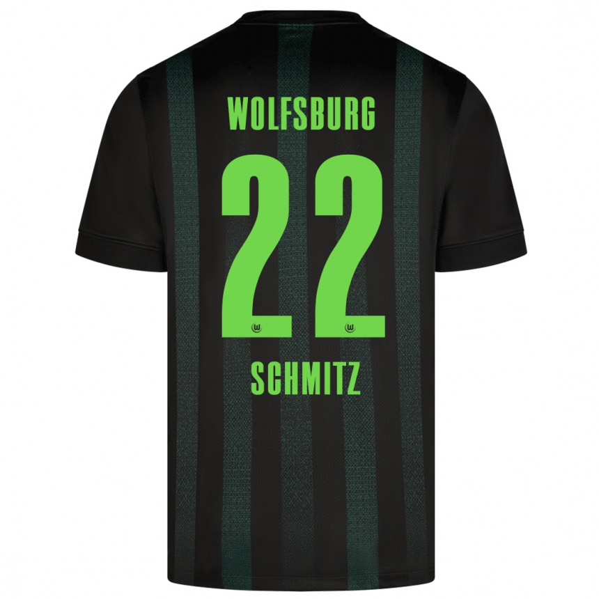 Hombre Fútbol Camiseta Lisa Schmitz #22 Verde Oscuro 2ª Equipación 2024/25 México