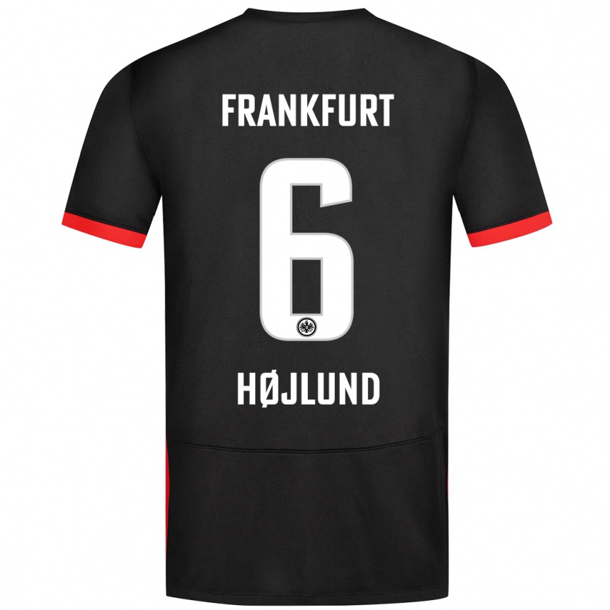 Hombre Fútbol Camiseta Oscar Højlund #6 Negro 2ª Equipación 2024/25 México