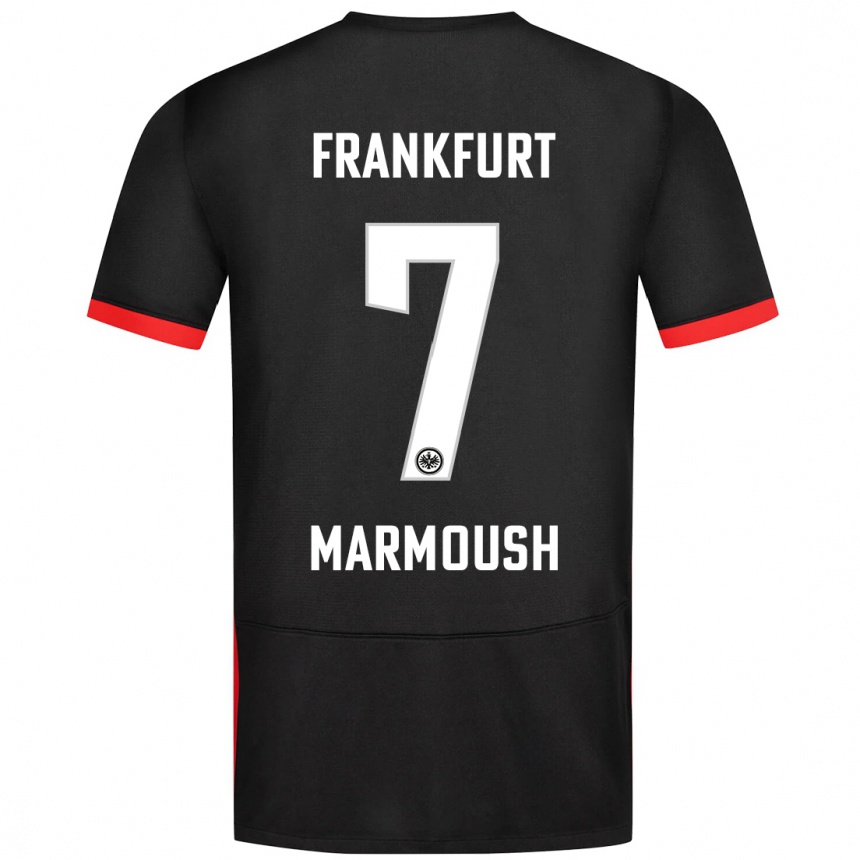 Hombre Fútbol Camiseta Omar Marmoush #7 Negro 2ª Equipación 2024/25 México