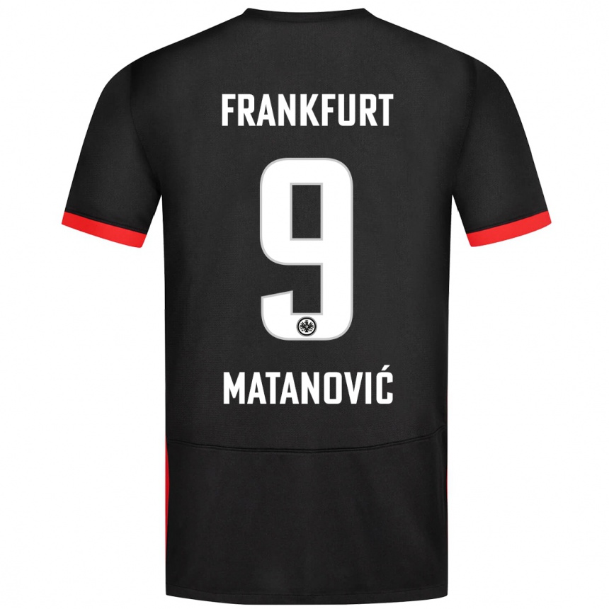 Hombre Fútbol Camiseta Igor Matanovic #9 Negro 2ª Equipación 2024/25 México