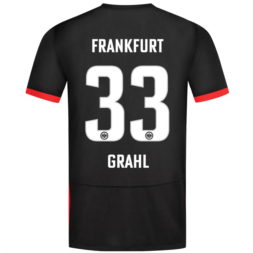 Hombre Fútbol Camiseta Jens Grahl #33 Negro 2ª Equipación 2024/25 México