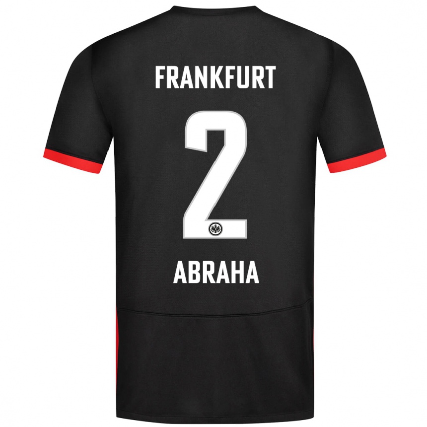 Hombre Fútbol Camiseta Natnael Abraha #2 Negro 2ª Equipación 2024/25 México