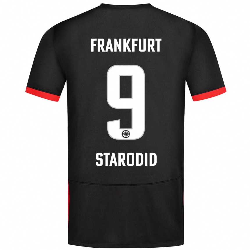 Hombre Fútbol Camiseta Daniel Starodid #9 Negro 2ª Equipación 2024/25 México