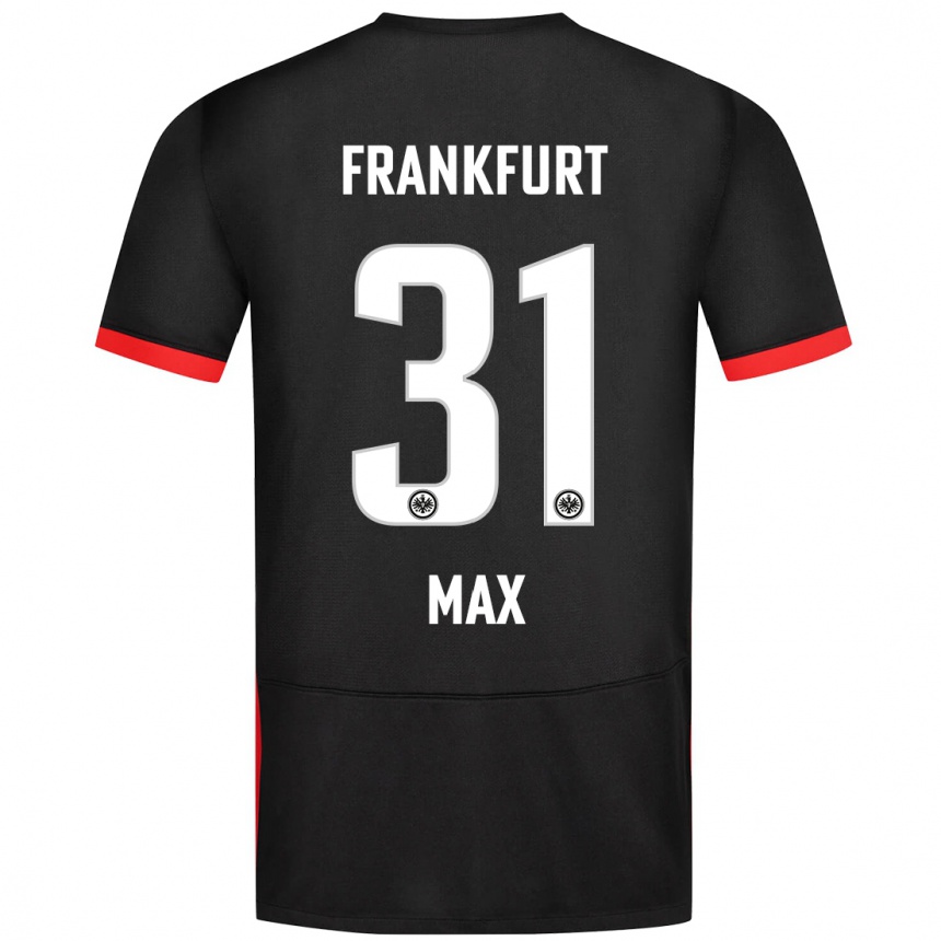 Hombre Fútbol Camiseta Philipp Max #31 Negro 2ª Equipación 2024/25 México