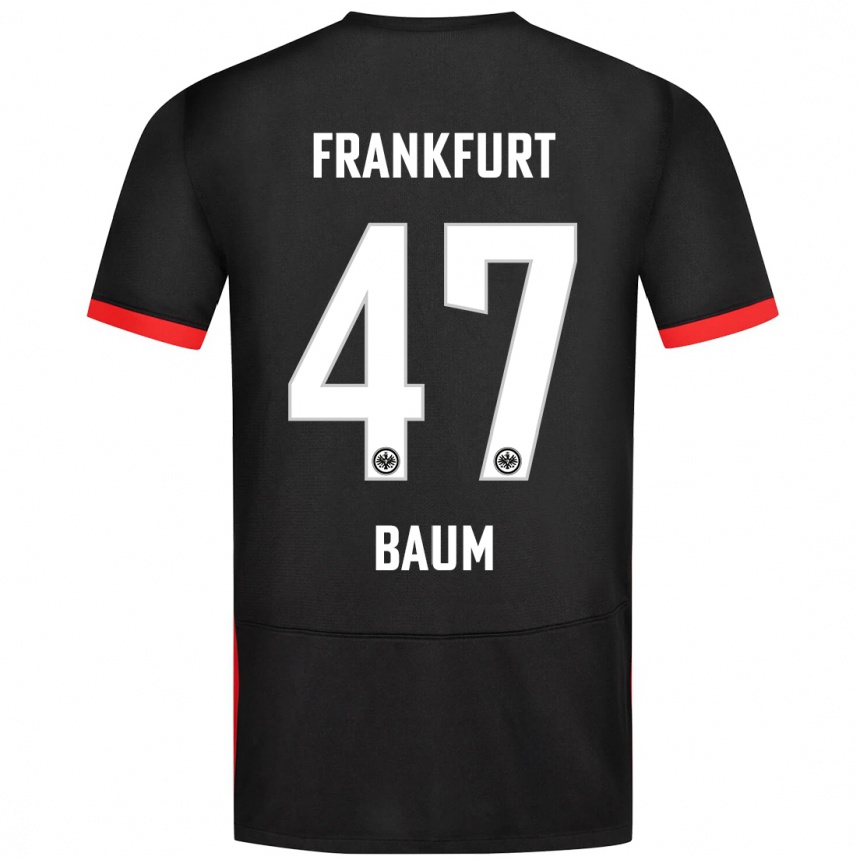 Hombre Fútbol Camiseta Elias Baum #47 Negro 2ª Equipación 2024/25 México