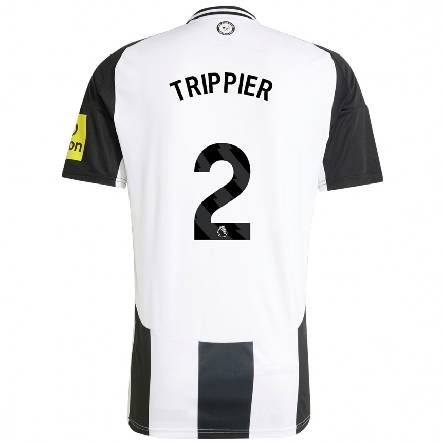 Mujer Fútbol Camiseta Kieran Trippier #2 Blanco Negro 1ª Equipación 2024/25 México