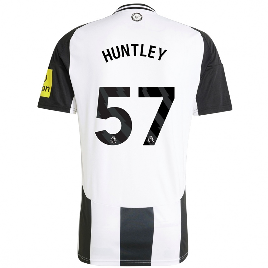 Mujer Fútbol Camiseta James Huntley #57 Blanco Negro 1ª Equipación 2024/25 México