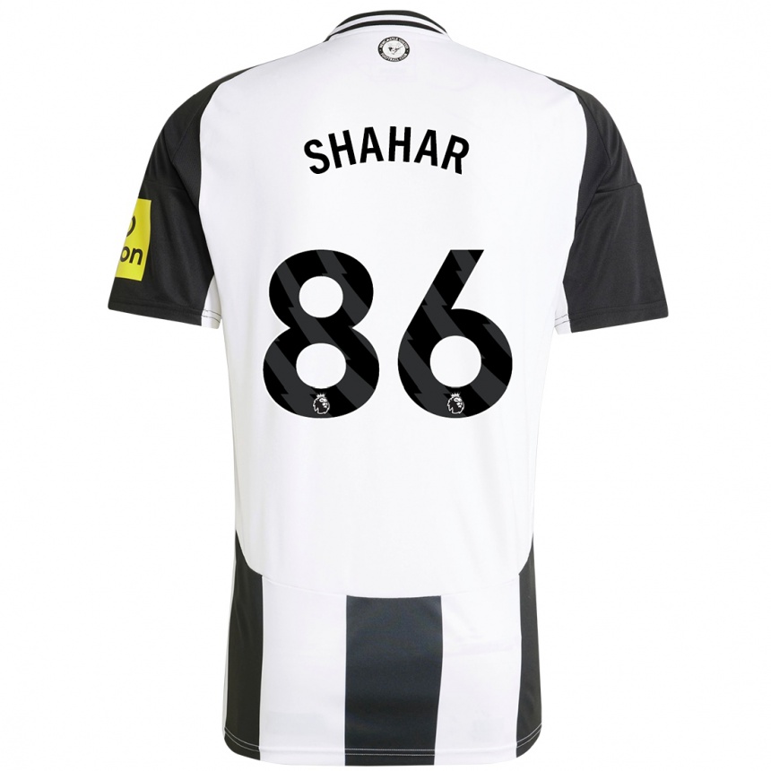 Mujer Fútbol Camiseta Leo Shahar #86 Blanco Negro 1ª Equipación 2024/25 México