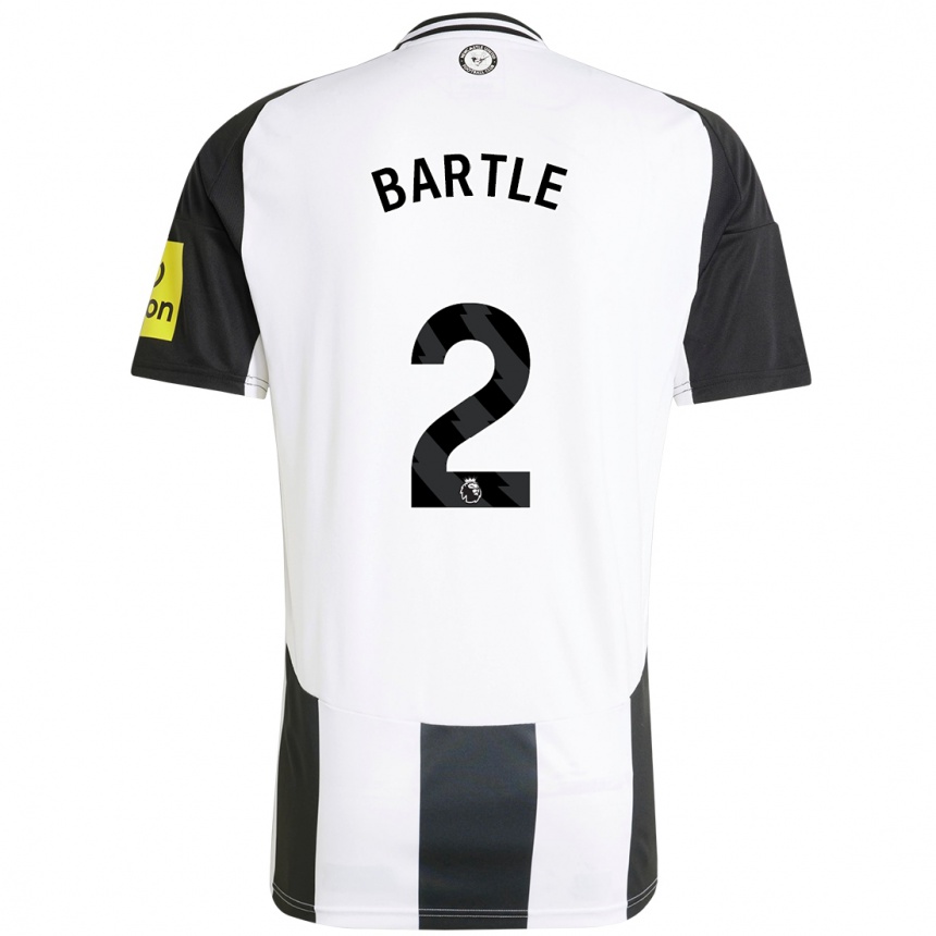 Mujer Fútbol Camiseta Jodie Bartle #2 Blanco Negro 1ª Equipación 2024/25 México