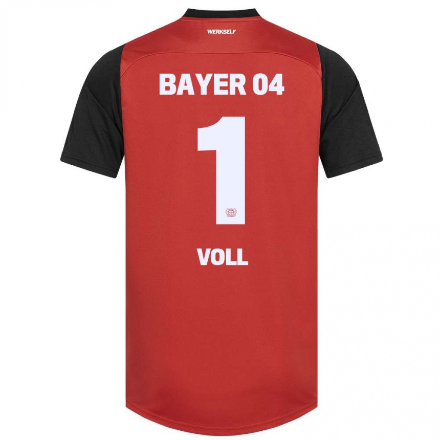 Mujer Fútbol Camiseta Charlotte Voll #1 Rojo Negro 1ª Equipación 2024/25 México