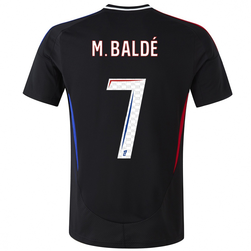 Mujer Fútbol Camiseta Mama Baldé #7 Negro 2ª Equipación 2024/25 México