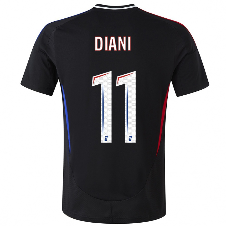 Mujer Fútbol Camiseta Kadidiatou Diani #11 Negro 2ª Equipación 2024/25 México