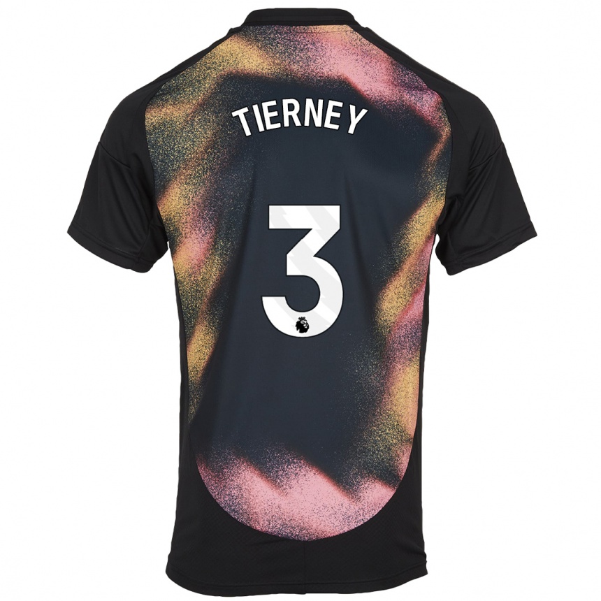 Mujer Fútbol Camiseta Sam Tierney #3 Negro Blanco 2ª Equipación 2024/25 México