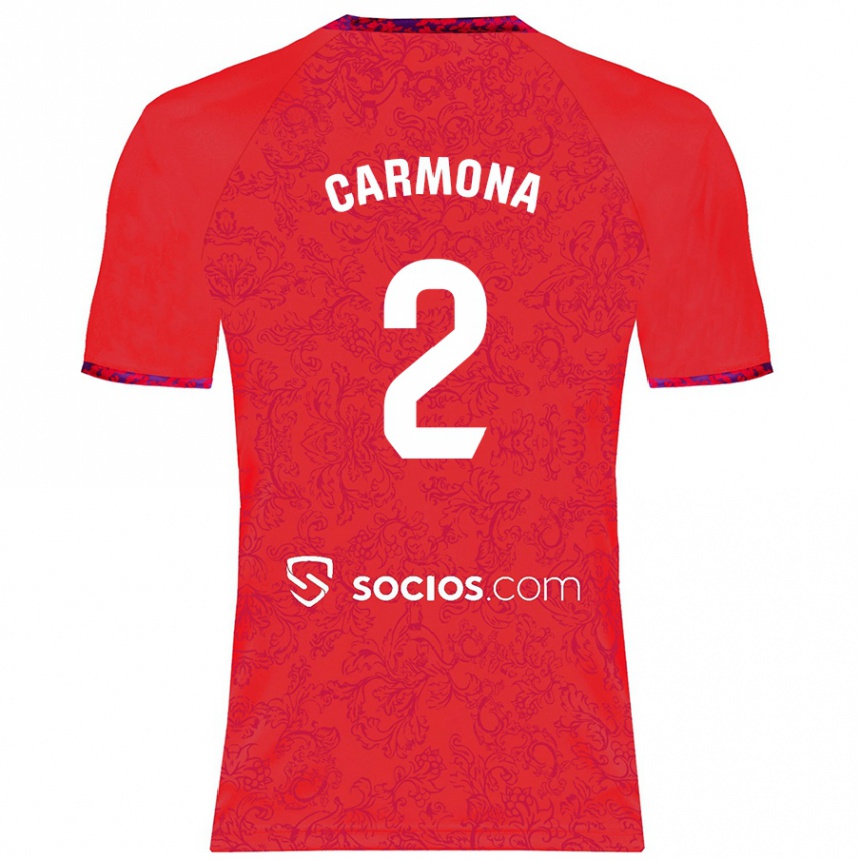 Mujer Fútbol Camiseta José Ángel Carmona #2 Rojo 2ª Equipación 2024/25 México