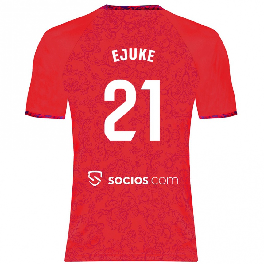 Mujer Fútbol Camiseta Chidera Ejuke #21 Rojo 2ª Equipación 2024/25 México