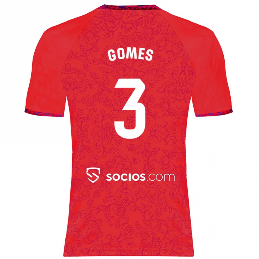 Mujer Fútbol Camiseta Diana Gomes #3 Rojo 2ª Equipación 2024/25 México