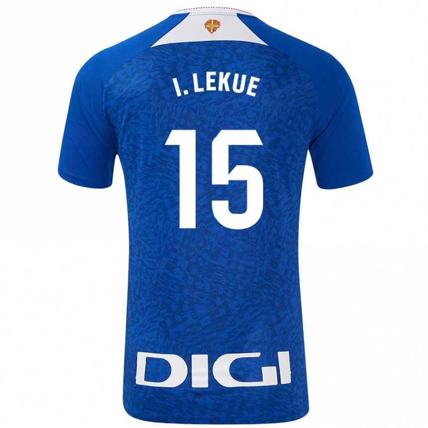 Mujer Fútbol Camiseta Iñigo Lekue #15 Azul Real 2ª Equipación 2024/25 México