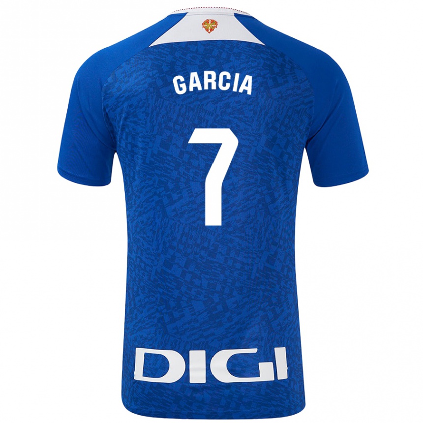 Mujer Fútbol Camiseta Nahikari García #7 Azul Real 2ª Equipación 2024/25 México