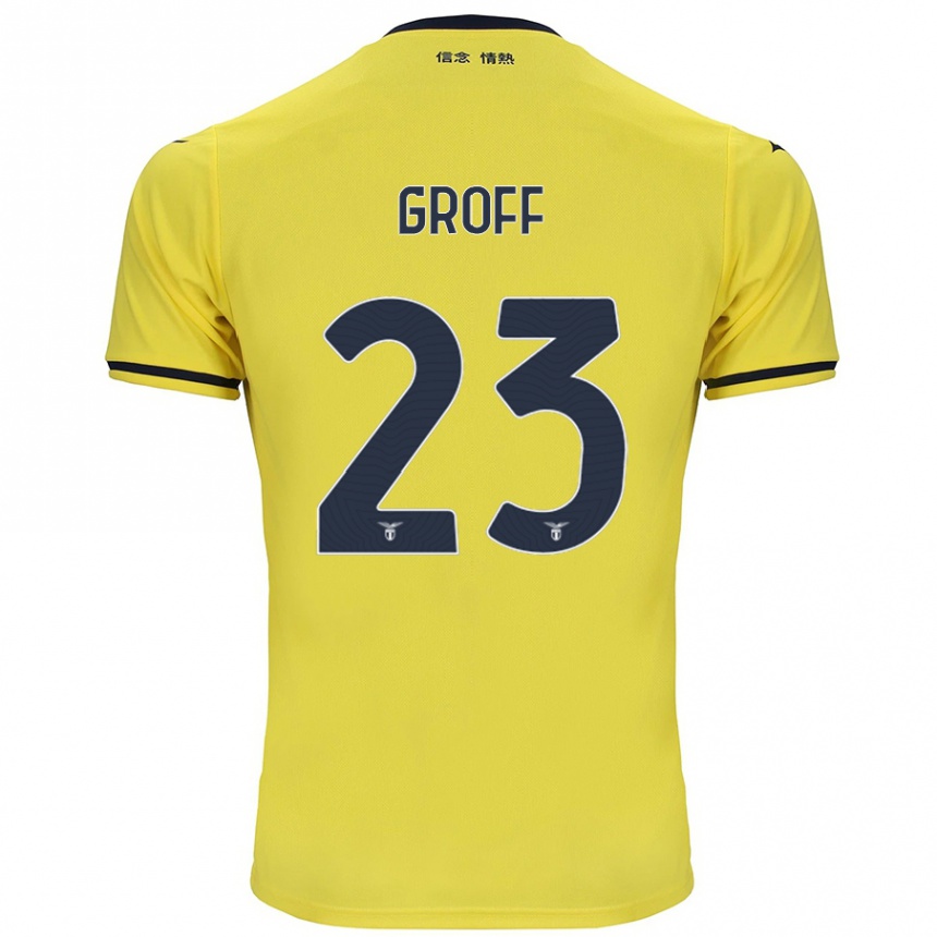 Mujer Fútbol Camiseta Chiara Groff #23 Amarillo 2ª Equipación 2024/25 México