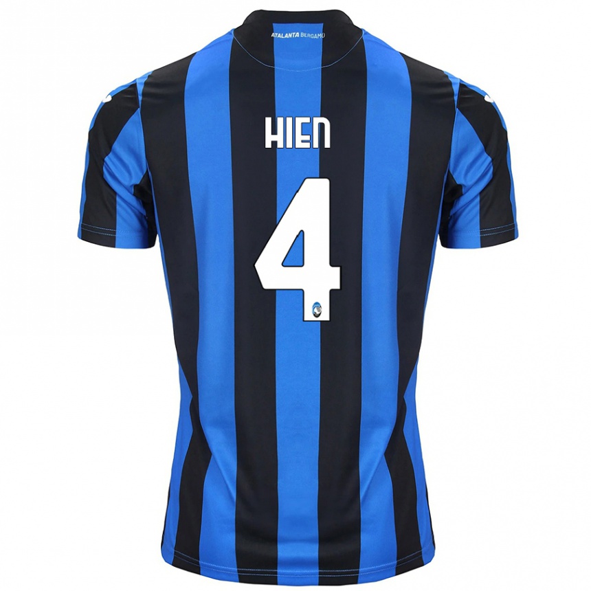 Niño Fútbol Camiseta Isak Hien #4 Azul Negro 1ª Equipación 2024/25 México