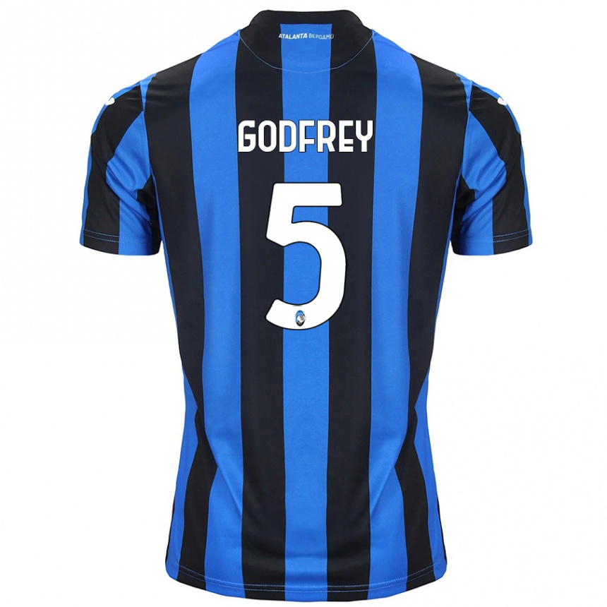 Niño Fútbol Camiseta Ben Godfrey #5 Azul Negro 1ª Equipación 2024/25 México