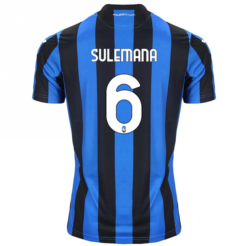 Niño Fútbol Camiseta Ibrahim Sulemana #6 Azul Negro 1ª Equipación 2024/25 México