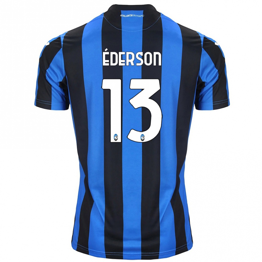 Niño Fútbol Camiseta Éderson #13 Azul Negro 1ª Equipación 2024/25 México