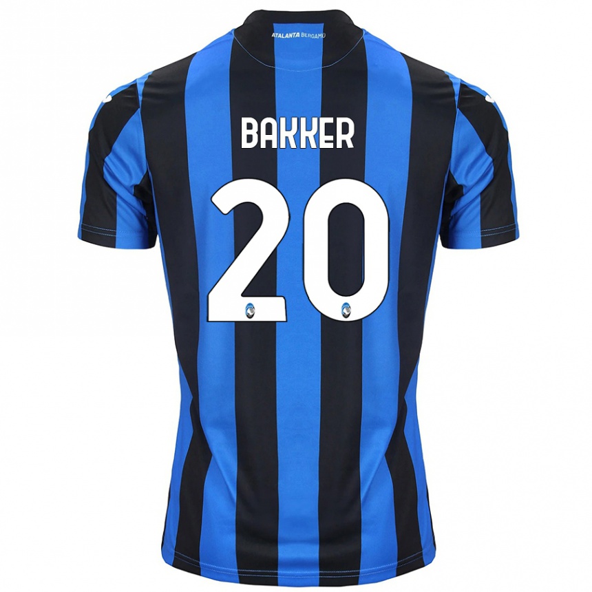 Niño Fútbol Camiseta Mitchel Bakker #20 Azul Negro 1ª Equipación 2024/25 México