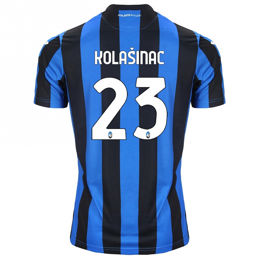 Niño Fútbol Camiseta Sead Kolasinac #23 Azul Negro 1ª Equipación 2024/25 México