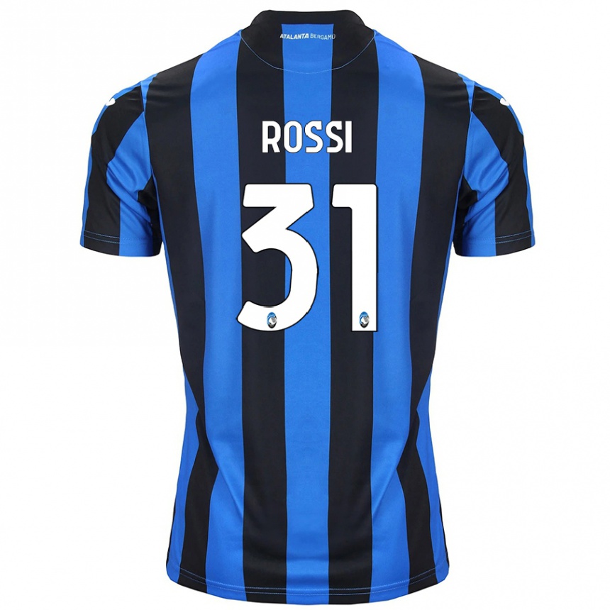 Niño Fútbol Camiseta Francesco Rossi #31 Azul Negro 1ª Equipación 2024/25 México