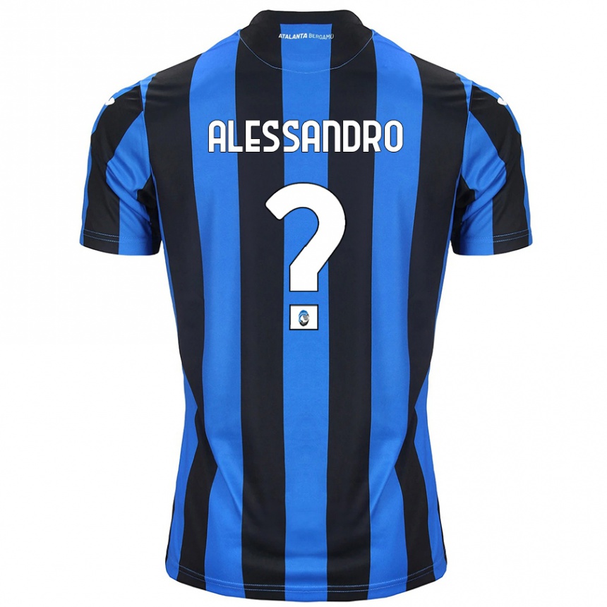 Niño Fútbol Camiseta Alessandro Rinaldi #0 Azul Negro 1ª Equipación 2024/25 México