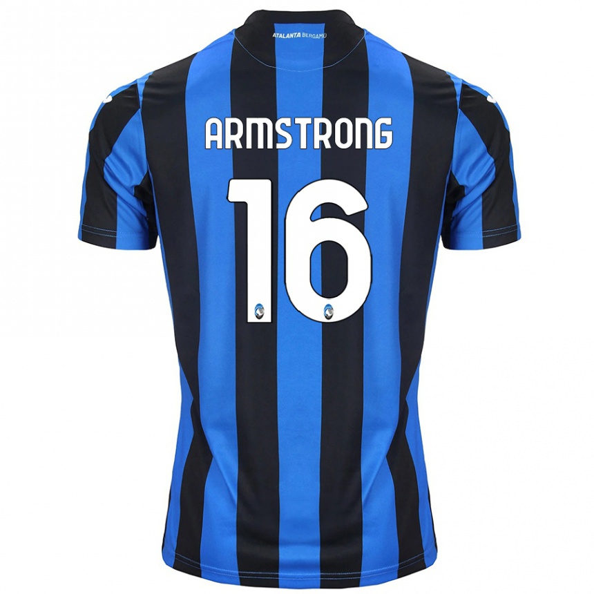 Niño Fútbol Camiseta Daniel Armstrong #16 Azul Negro 1ª Equipación 2024/25 México