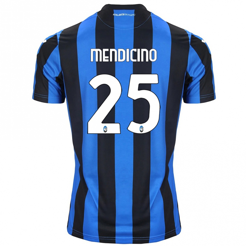 Niño Fútbol Camiseta Leonardo Mendicino #25 Azul Negro 1ª Equipación 2024/25 México