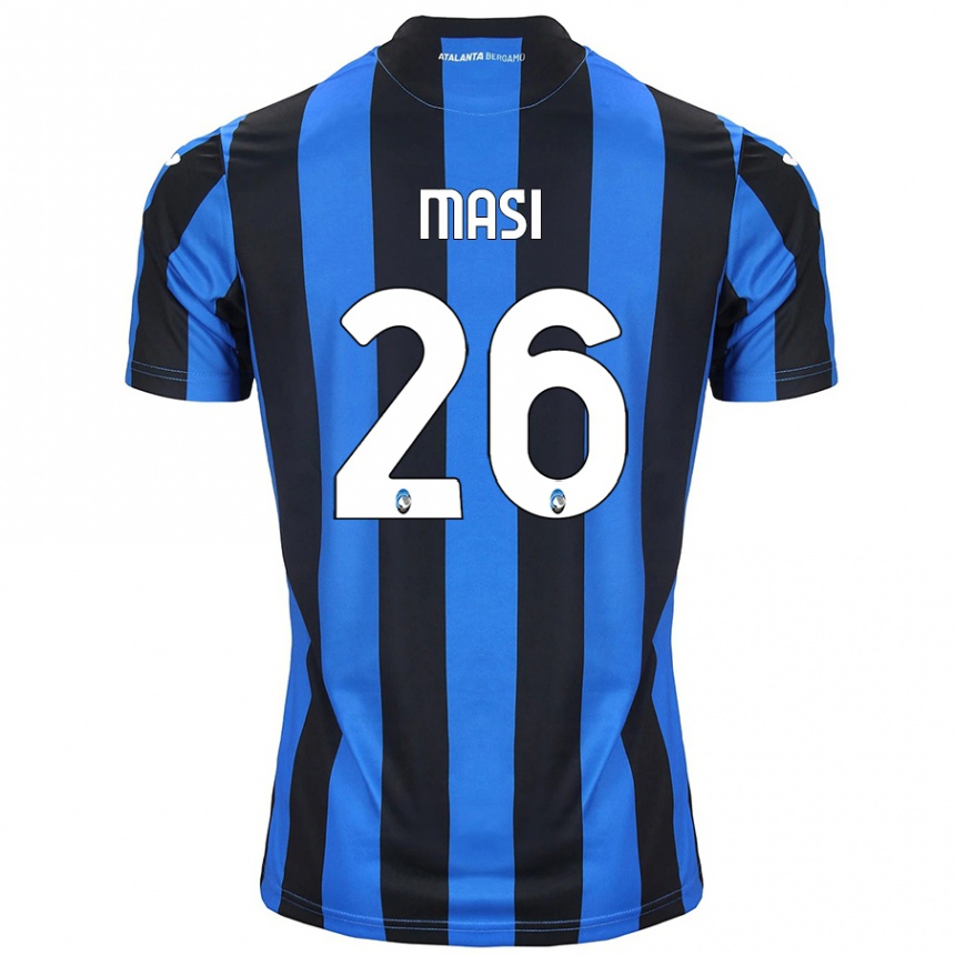 Niño Fútbol Camiseta Alberto Masi #26 Azul Negro 1ª Equipación 2024/25 México