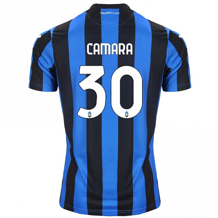 Niño Fútbol Camiseta Henry Camara #30 Azul Negro 1ª Equipación 2024/25 México