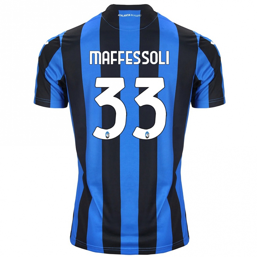 Niño Fútbol Camiseta Manuel Maffessoli #33 Azul Negro 1ª Equipación 2024/25 México