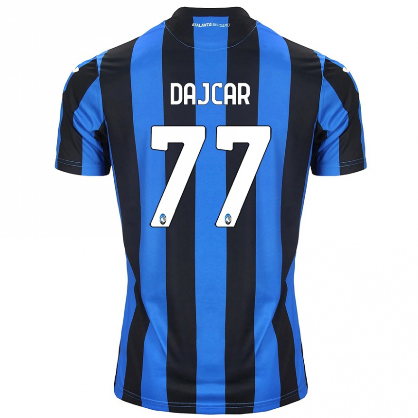 Niño Fútbol Camiseta Matevz Dajcar #77 Azul Negro 1ª Equipación 2024/25 México