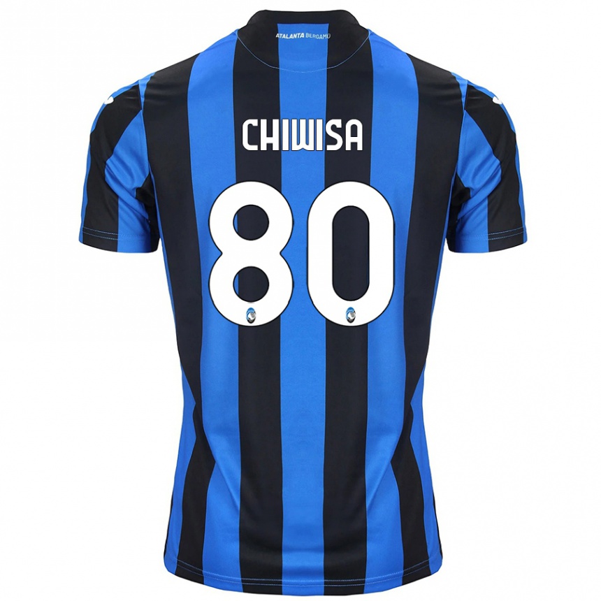 Niño Fútbol Camiseta Mannah Chiwisa #80 Azul Negro 1ª Equipación 2024/25 México