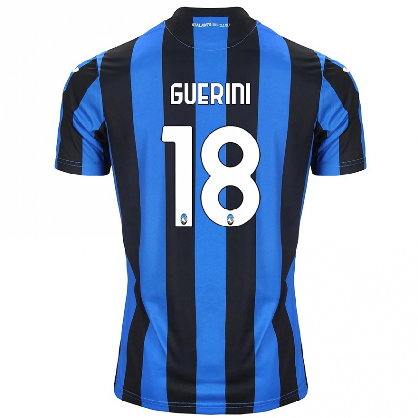 Niño Fútbol Camiseta Alessio Guerini #18 Azul Negro 1ª Equipación 2024/25 México