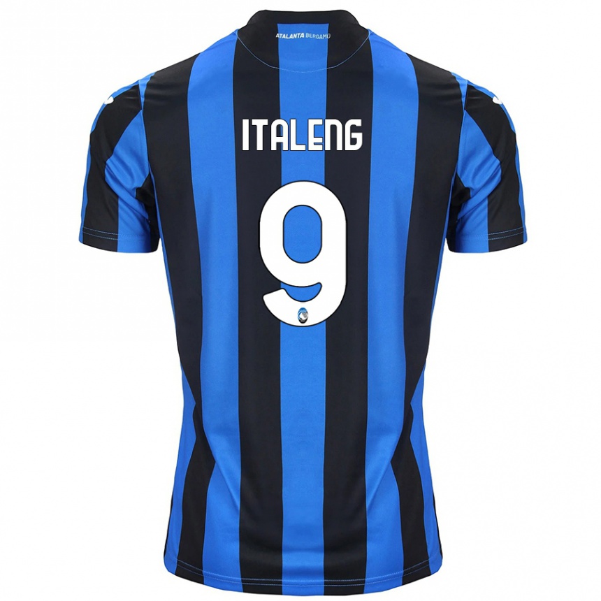 Niño Fútbol Camiseta Jonathan Italeng #9 Azul Negro 1ª Equipación 2024/25 México