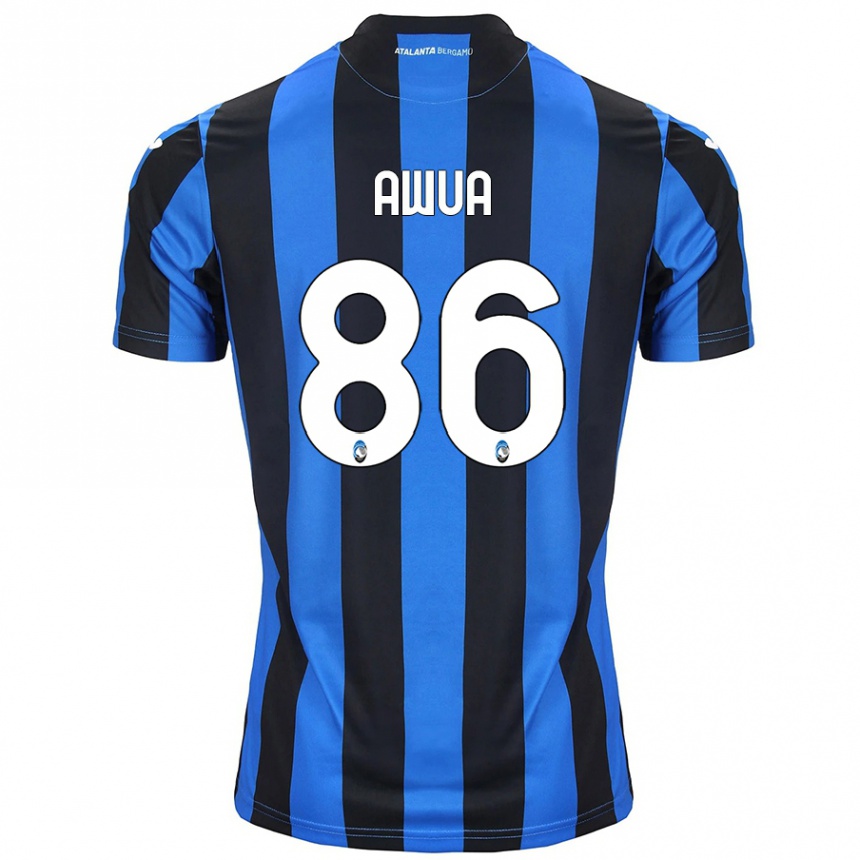 Niño Fútbol Camiseta Theophilus Awua #86 Azul Negro 1ª Equipación 2024/25 México