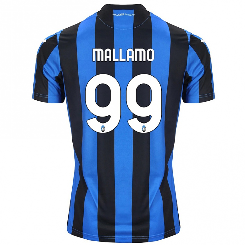 Niño Fútbol Camiseta Alessandro Mallamo #99 Azul Negro 1ª Equipación 2024/25 México