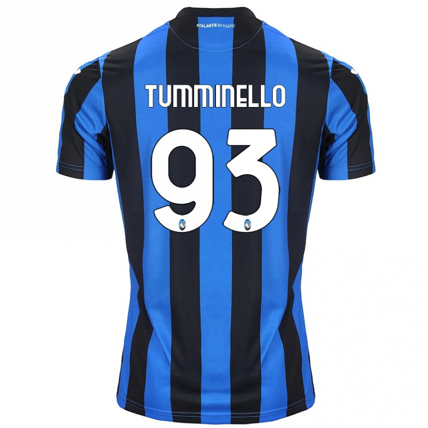 Niño Fútbol Camiseta Marco Tumminello #93 Azul Negro 1ª Equipación 2024/25 México