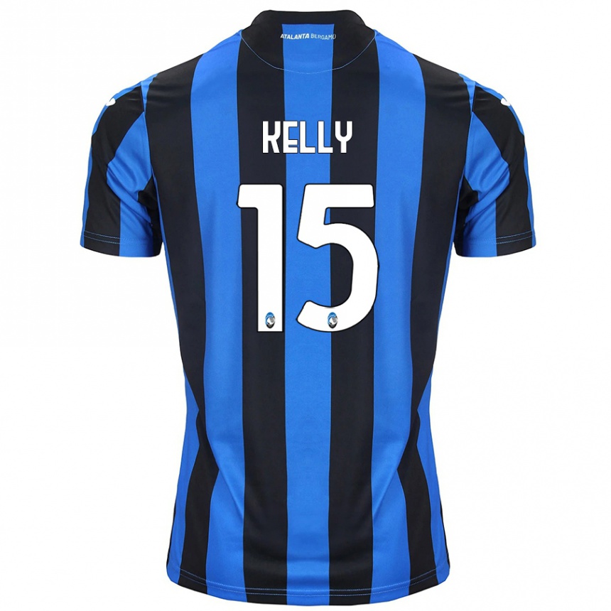 Niño Fútbol Camiseta Maegan Kelly #15 Azul Negro 1ª Equipación 2024/25 México