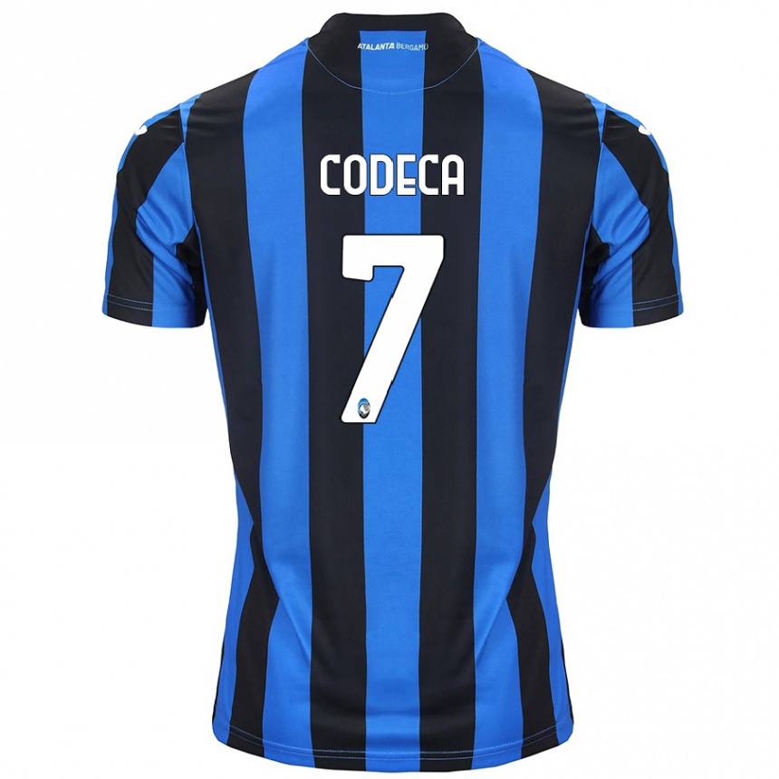 Niño Fútbol Camiseta Bianca Codeca #7 Azul Negro 1ª Equipación 2024/25 México