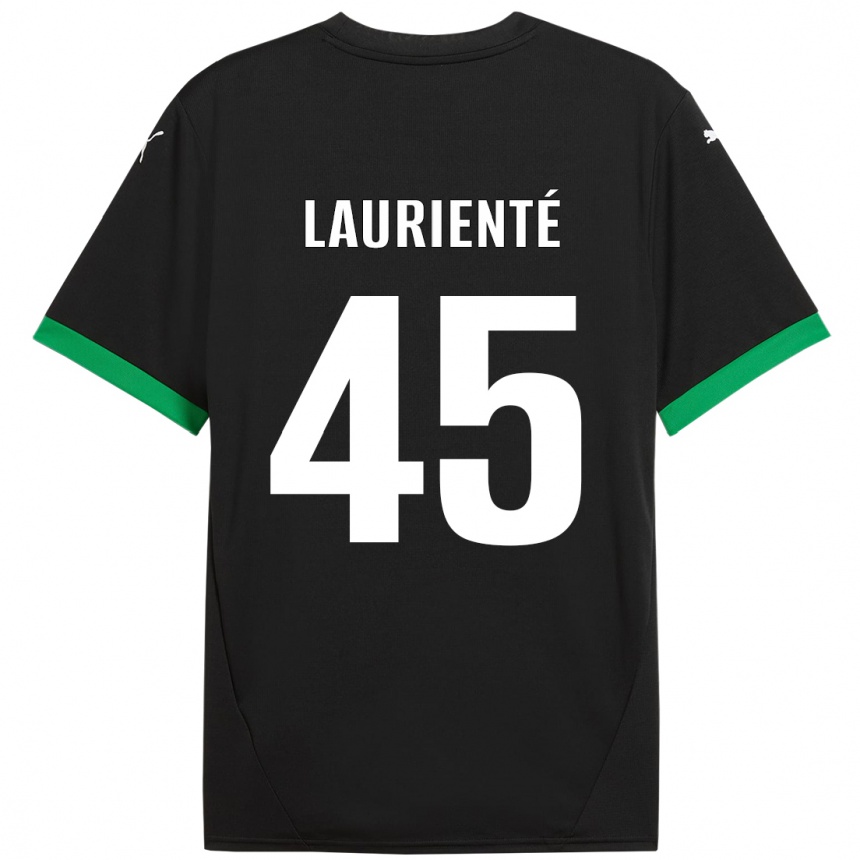 Niño Fútbol Camiseta Armand Laurienté #45 Negro Verde Oscuro 1ª Equipación 2024/25 México