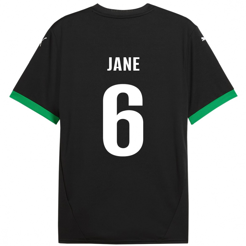 Niño Fútbol Camiseta Refiloe Jane #6 Negro Verde Oscuro 1ª Equipación 2024/25 México