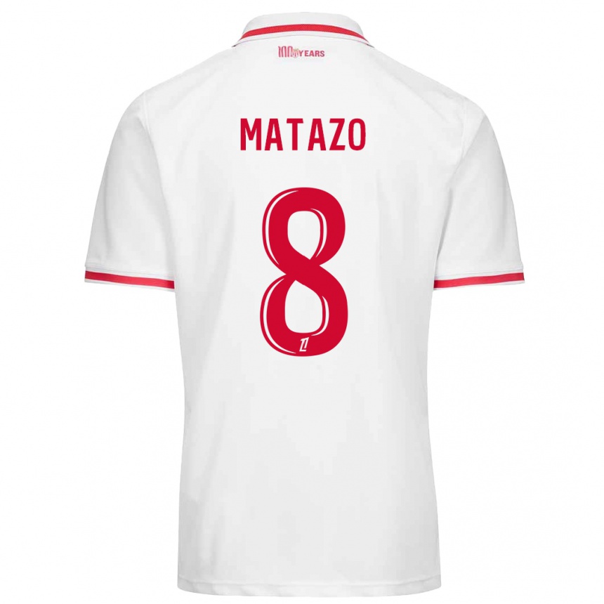 Niño Fútbol Camiseta Eliot Matazo #8 Blanco Rojo 1ª Equipación 2024/25 México