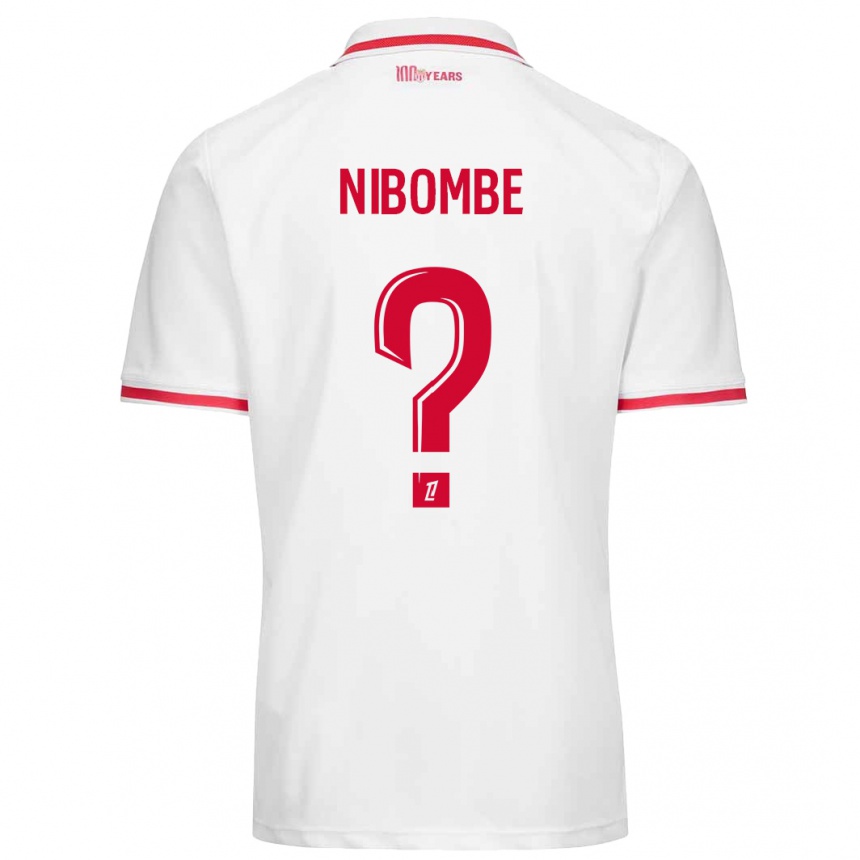 Niño Fútbol Camiseta Samuel Nibombe #0 Blanco Rojo 1ª Equipación 2024/25 México